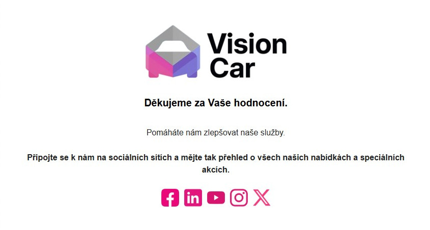 Poděkování, které završí dobrý dojem